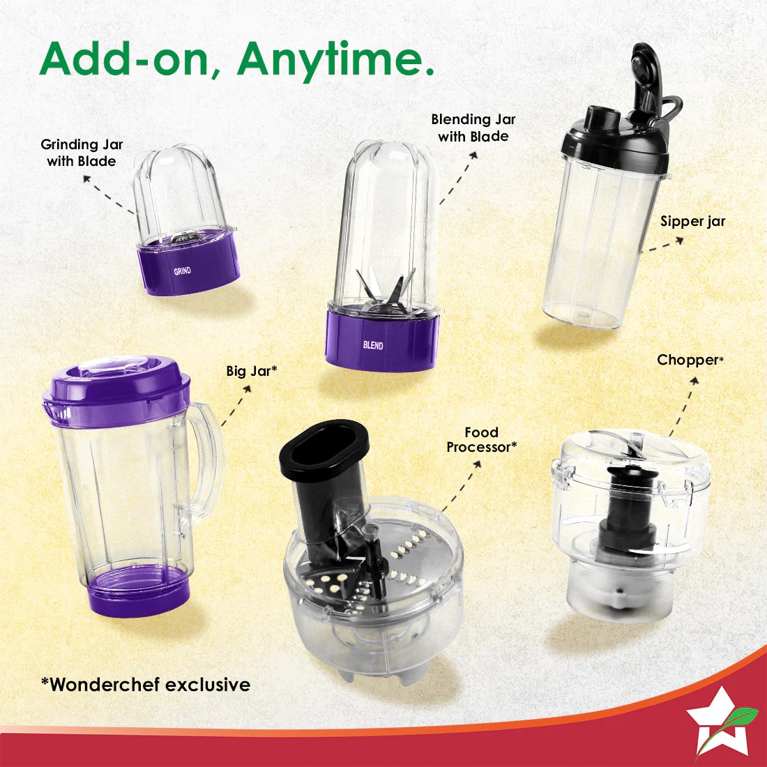 Nutri-blend 500W Mixer Grinder, 22000 RPM Motor, Smoothie Maker, Masala Grinder, Chutney Blender, 4 Unbreakable Jars, Recipe Book by Chef Sanjeev Kapoor, 2 Yr Warranty, Purple - Image 8