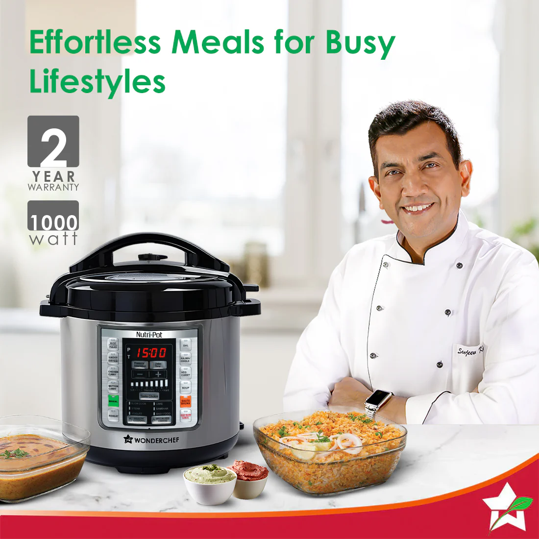 Nutri-Pot 6L Electric Pressure Cooker with 7-in-1 Functions - Image 2