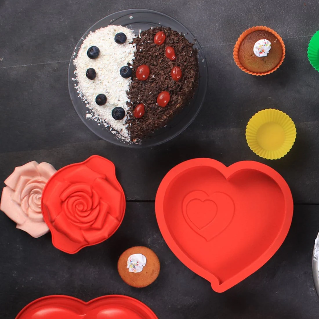 Pavoni Platinum silicone Cuore Heart Shaped Cake Mould - Image 11