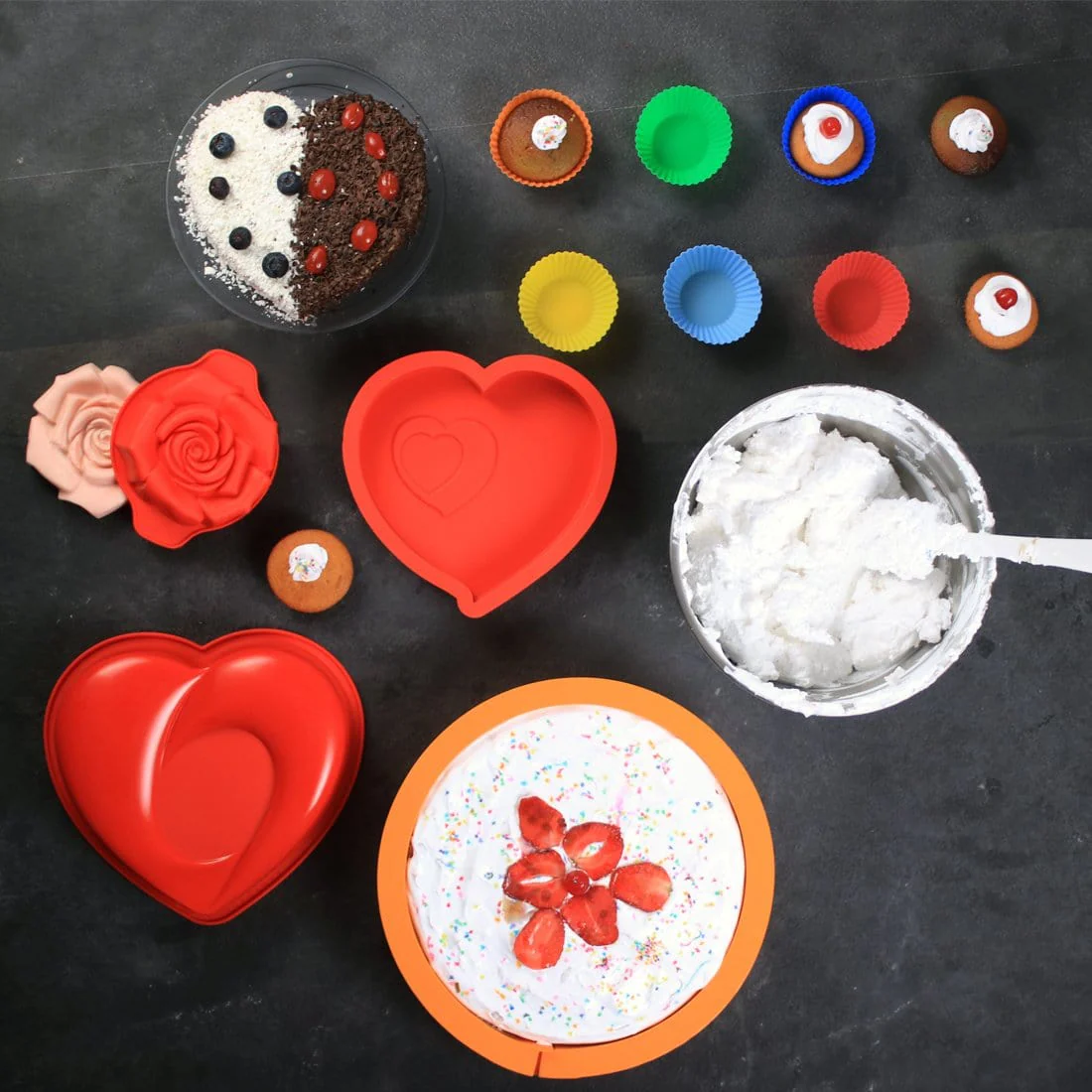 Pavoni Platinum Silicone Muffin Moulds - Image 12