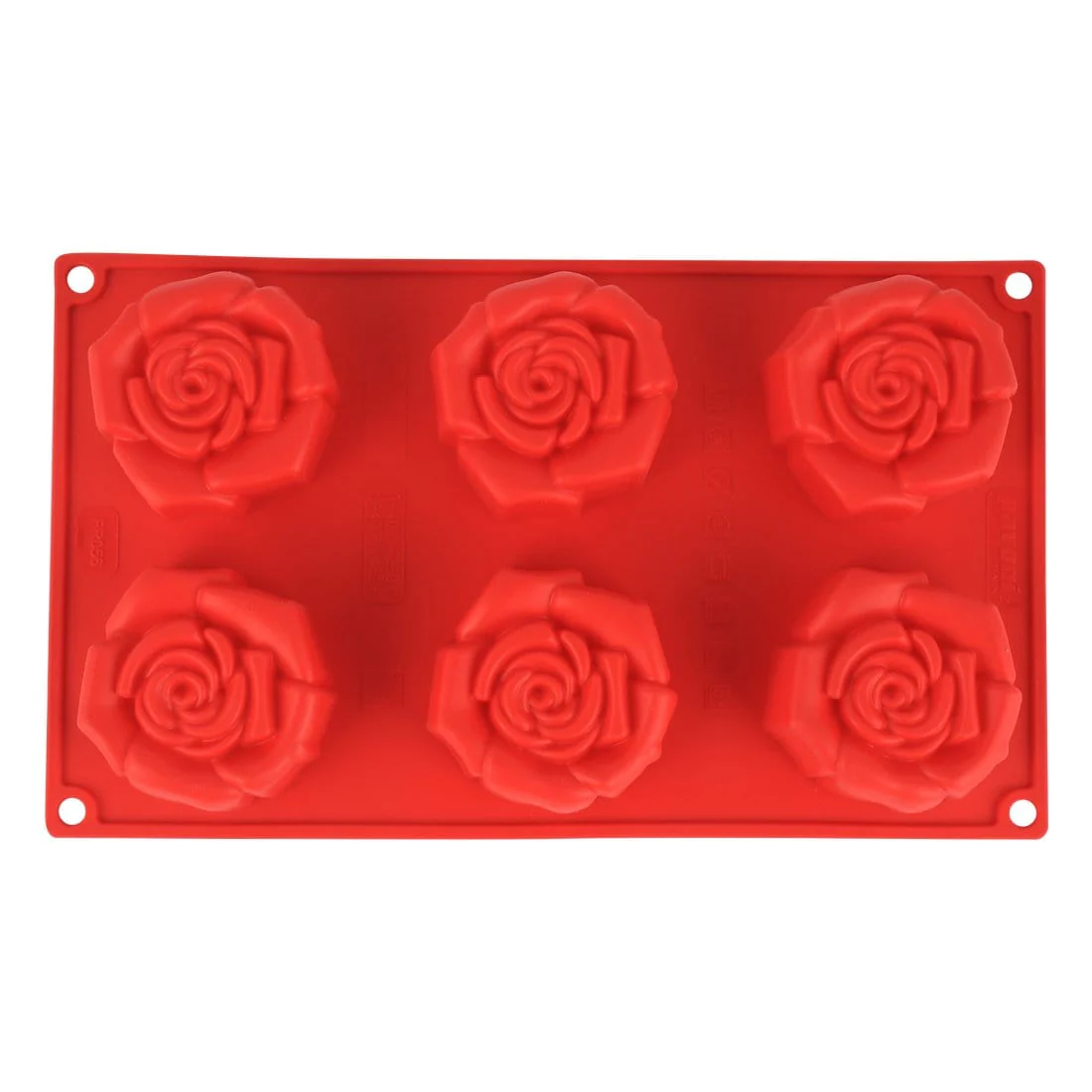 Pavoni Platinum Slilicon Rosa Fiorita 6 Portions Mould - Image 2