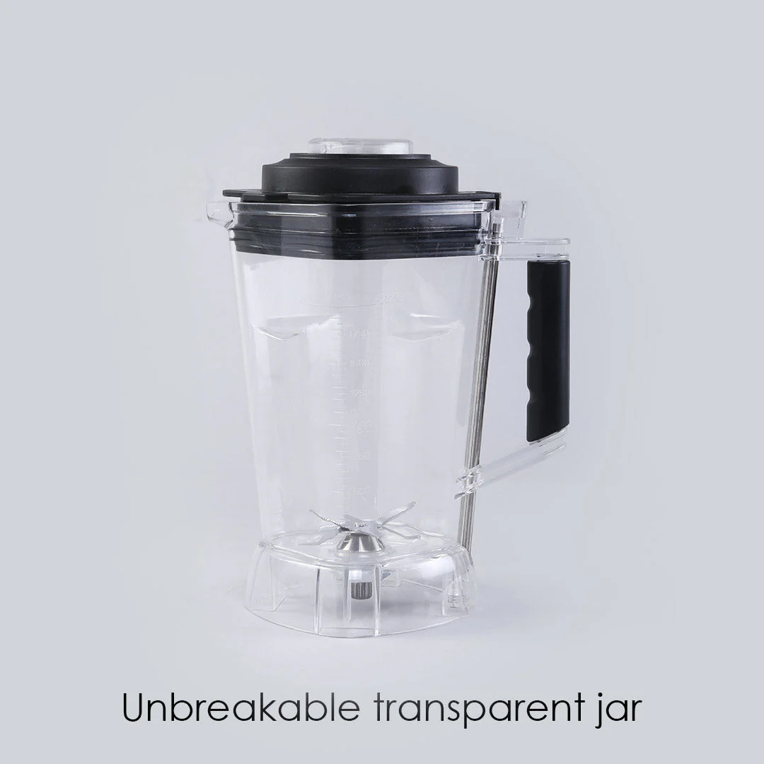 Regalia Professional Power Blender with Pulse Function| 3-in-1 Mixer,Blender,Grinder | 1200 Watt Full Copper Motor| Unbreakable 2 Litre Jar| Commercial Heavy Duty Blender with Stainless Steel Aircraft Grade Blades| 3 Year Warranty| Black - Image 10
