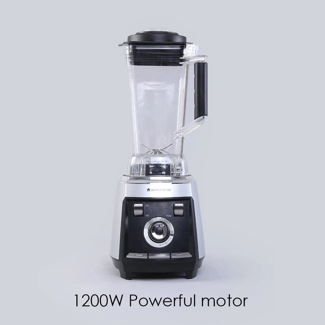 Regalia Professional Power Blender with Pulse Function| 3-in-1 Mixer,Blender,Grinder | 1200 Watt Full Copper Motor| Unbreakable 2 Litre Jar| Commercial Heavy Duty Blender with Stainless Steel Aircraft Grade Blades| 3 Year Warranty| Black - Image 3
