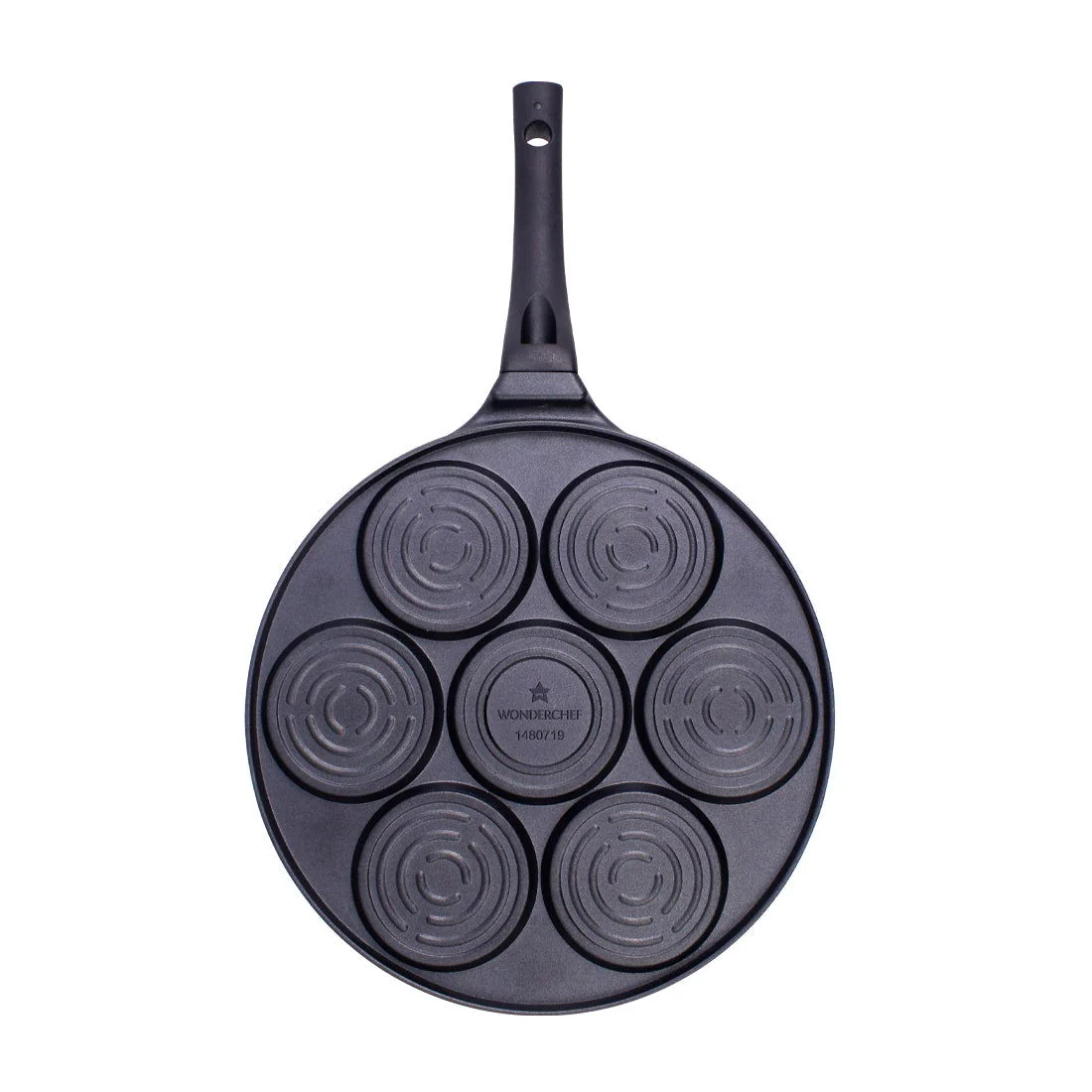 Wonderchef Renewed Inducta Multi Pan with 7 cavities | Non-stick | Die-cast Body | Gas & Induction Friendly | Ideal For uttapams, omelets, pancakes, chillas, mini dosas | 270 ml | 3mm Thick | 1 Year Warranty - Image 6