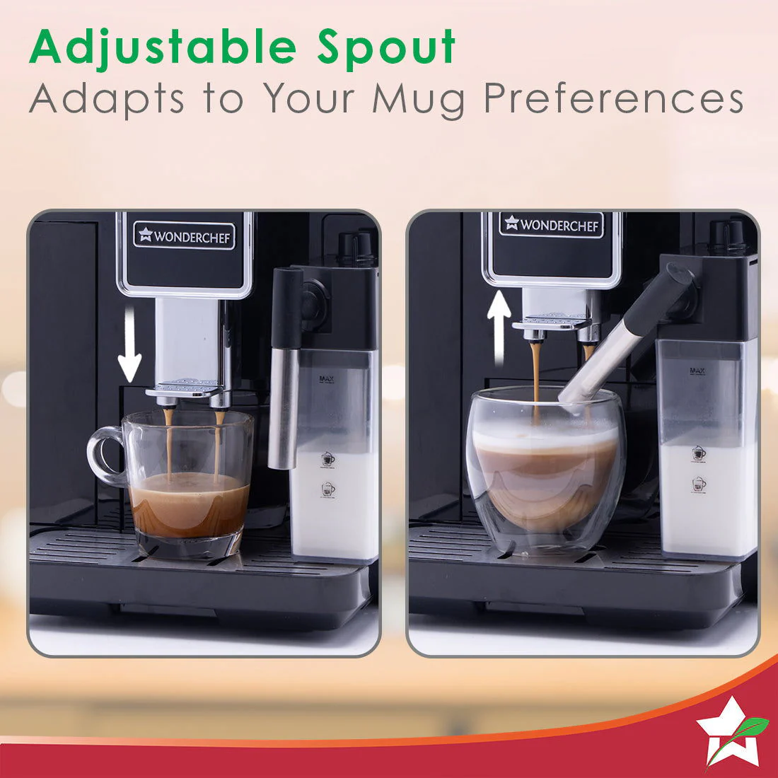 Wonderchef Renewed Regenta Fully Automatic Coffee Machine | For brewing Americano, Cappuccino, Latte, Macchiato, Flat White, Espresso | Bean-To-Cup Coffee at 19 bar pressure - Image 6