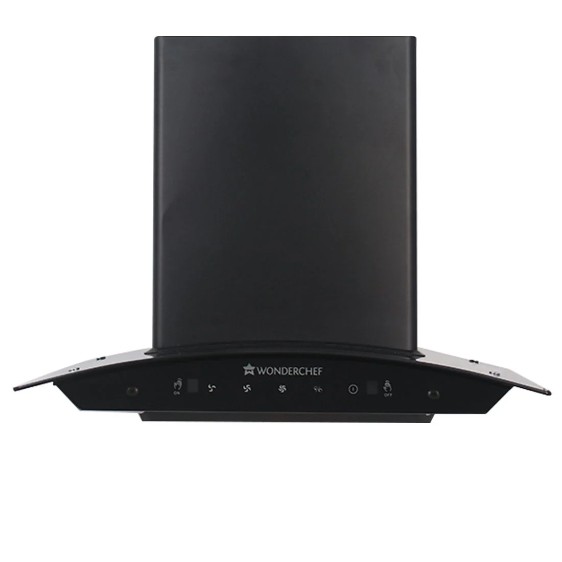 Wonderchef Renewed Ultima 60cm 1200 m3/hr Auto Clean Curved Glass Chimney | Baffle Filter | 1200M3/Hr powerful suction | Touch + 3 speed Motion Sensor control | Low Noise | 1 Year Warranty - Image 4