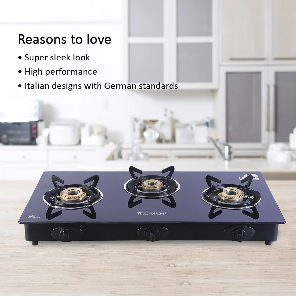 Wonderchef Renewed 3 Burner Auto Cooktop | 6 mm Thick Toughened Glass | 1 Year Warranty - Image 8