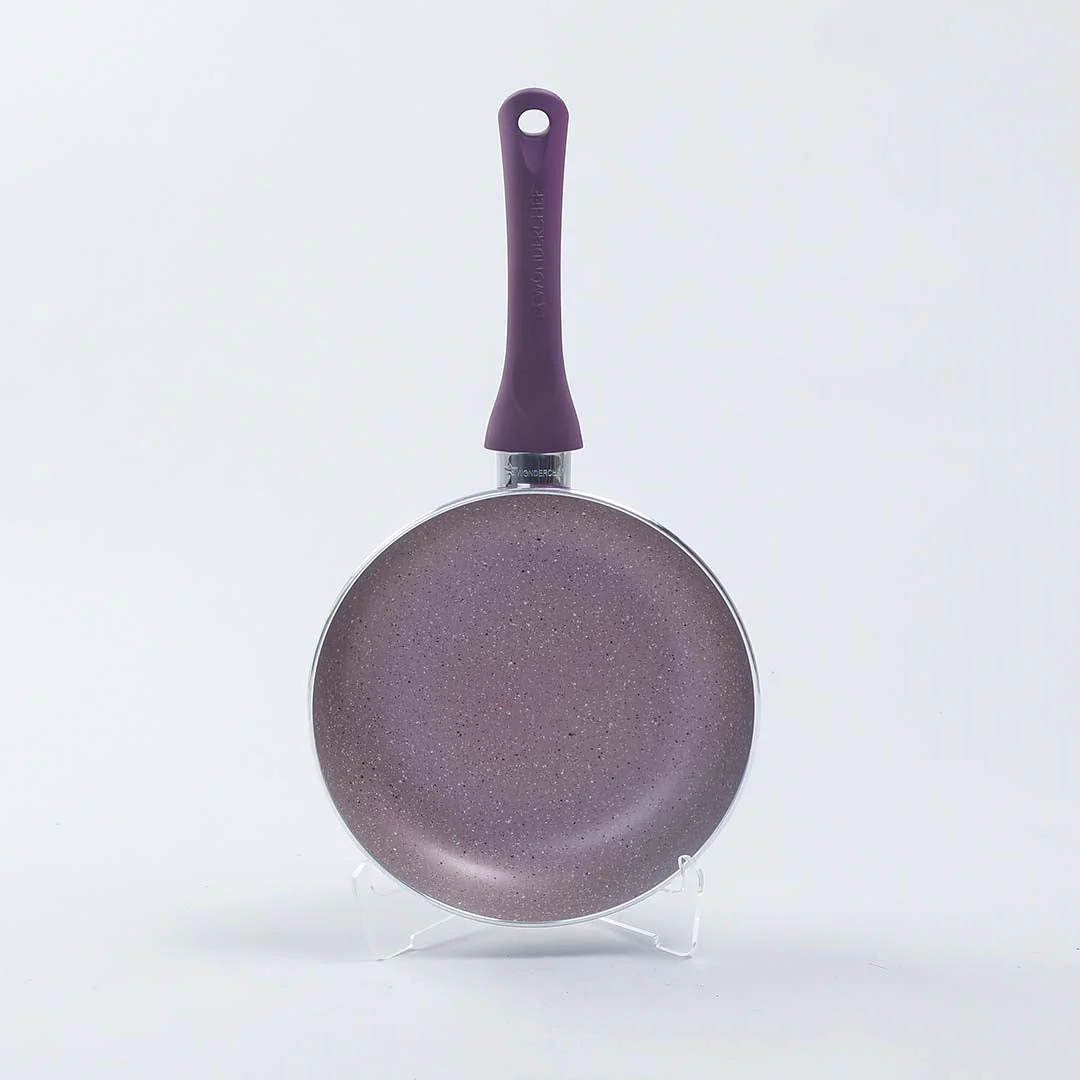 Royal Velvet Non-Stick 26 cm Fry Pan with Induction Bottom & Soft-Touch Handle | Virgin Grade Aluminium | PFOA & Heavy Metals Free | 3 mm thick | 2.1 litres | 2 Years Warranty | Purple - Image 7