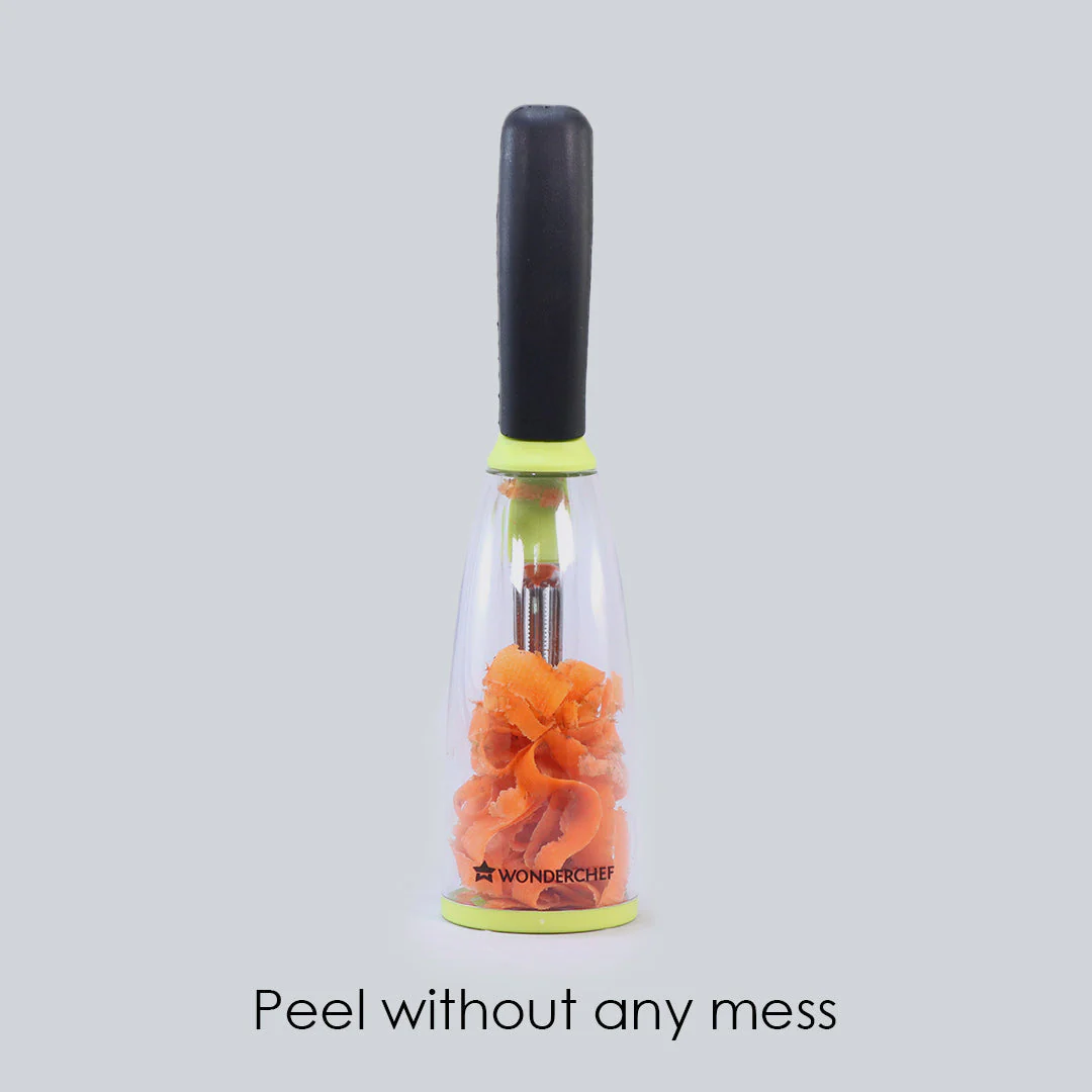 Smart Multifunctional Vegetable/Fruit Peeler for Kitchen with Containers, Stainless Steel Blade, Sharp - Image 6