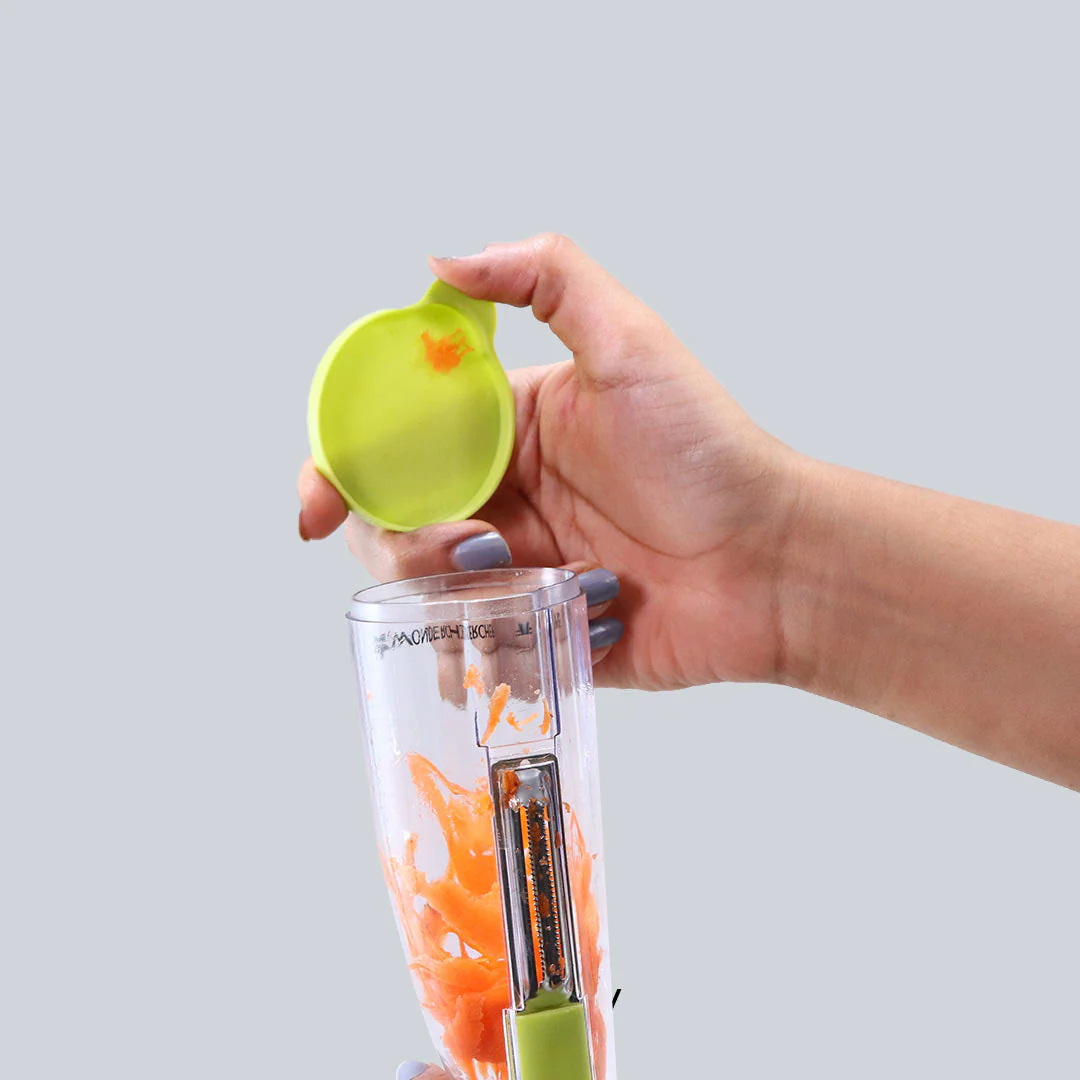 Smart Multifunctional Vegetable/Fruit Peeler for Kitchen with Containers, Stainless Steel Blade, Sharp - Image 8