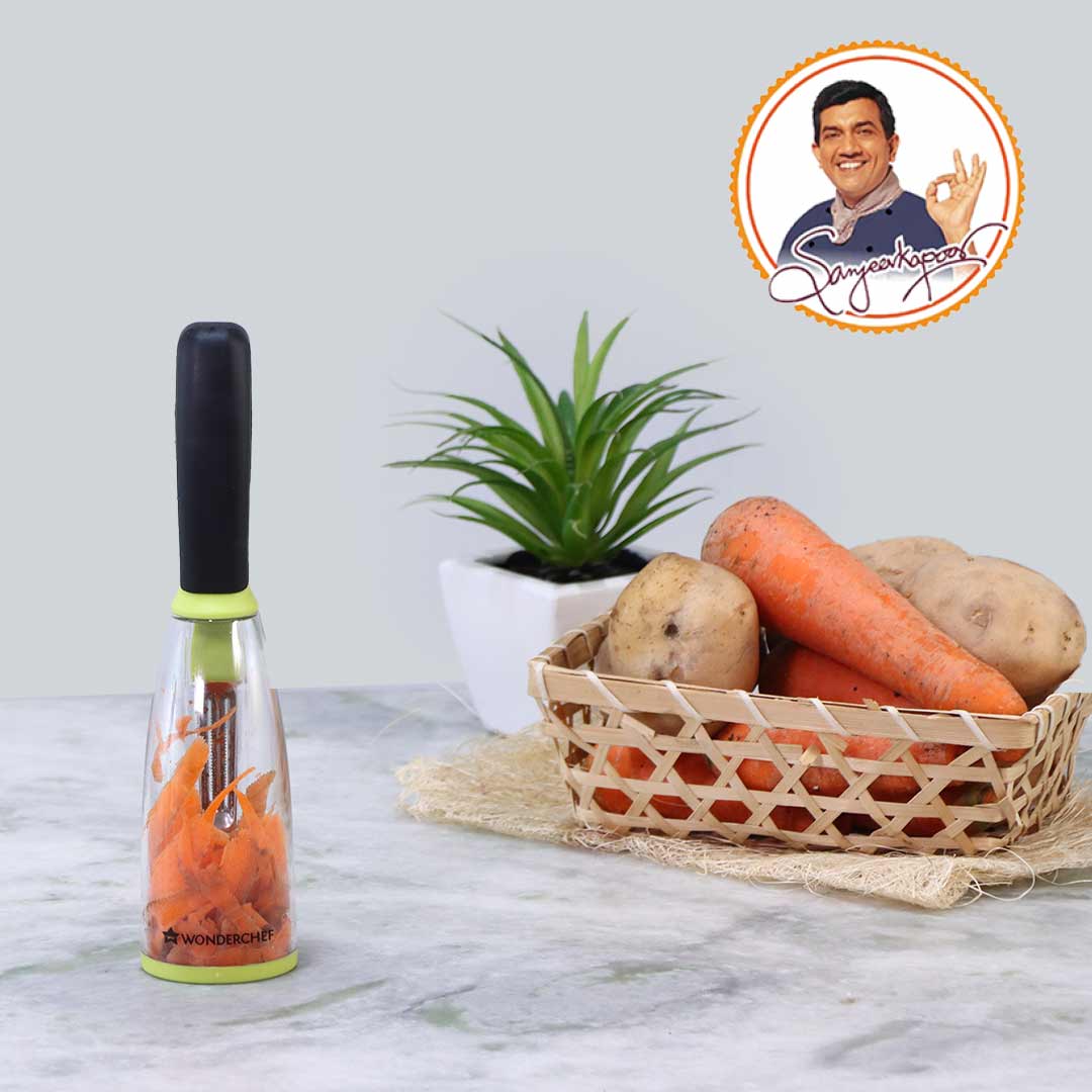 Smart Multifunctional Vegetable/Fruit Peeler for Kitchen with Containers, Stainless Steel Blade, Sharp - Image 9