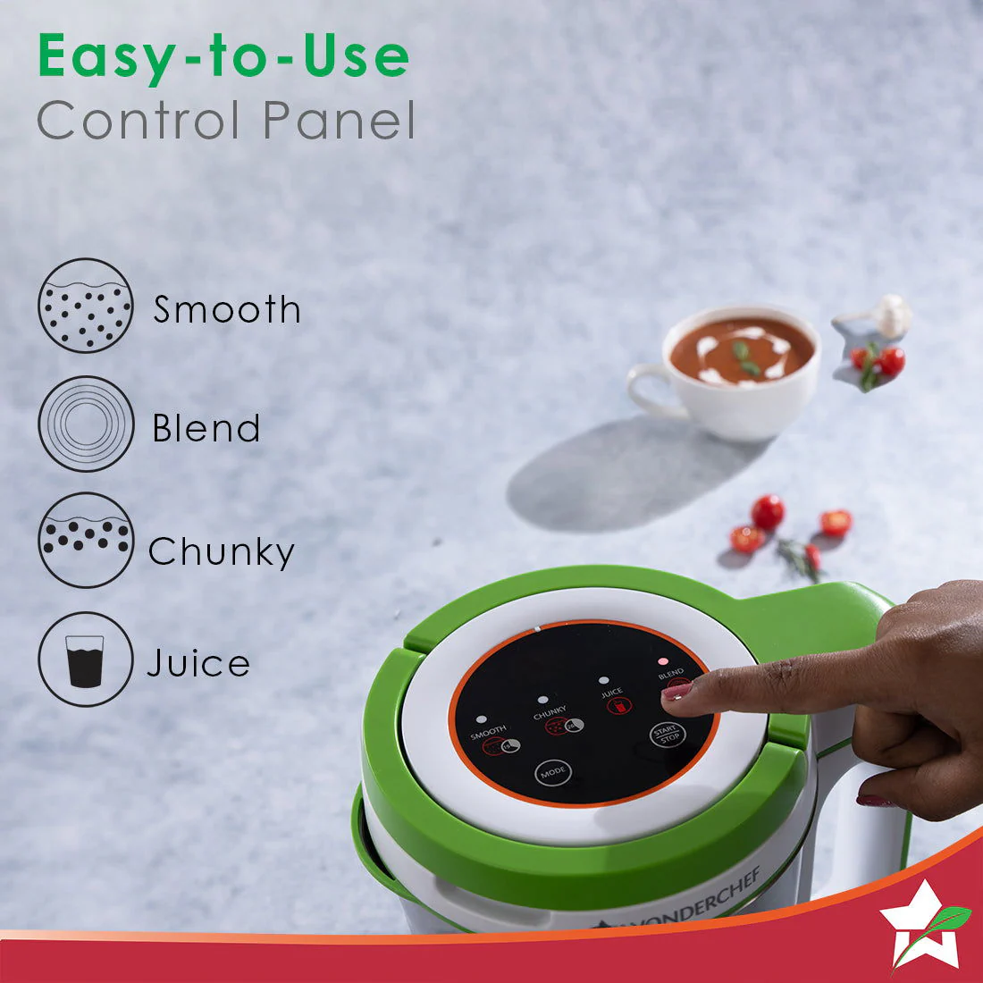 Soup Maker 1L, 800W, Green and Silver, Easy to use, - Image 3