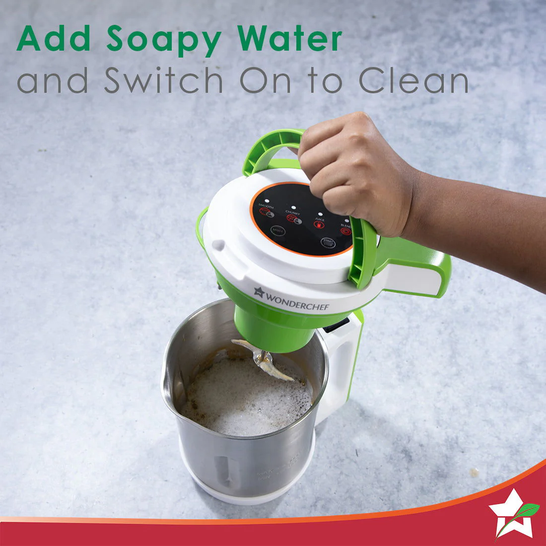 Soup Maker 1L, 800W, Green and Silver, Easy to use, - Image 4