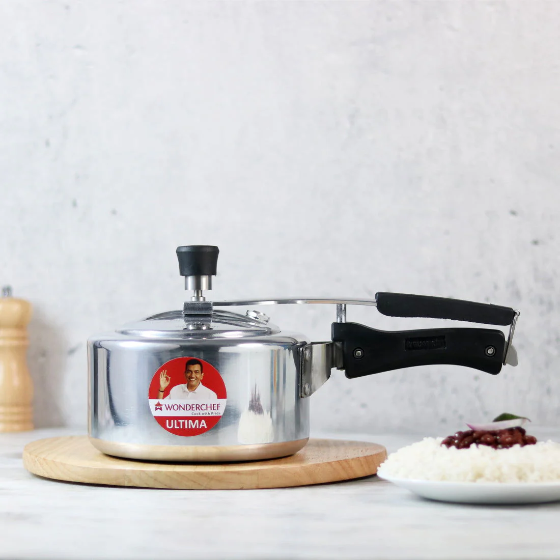 Ultima Induction Base 2L Aluminium Pressure Cooker With inner Lid - Image 10