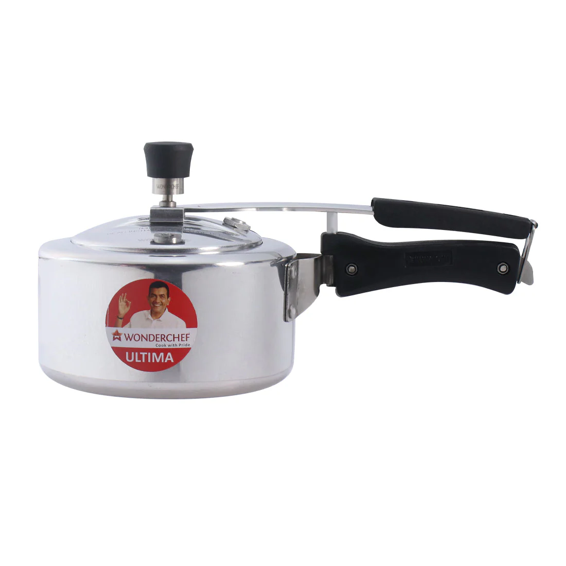Ultima Induction Base 2L Aluminium Pressure Cooker With inner Lid - Image 3