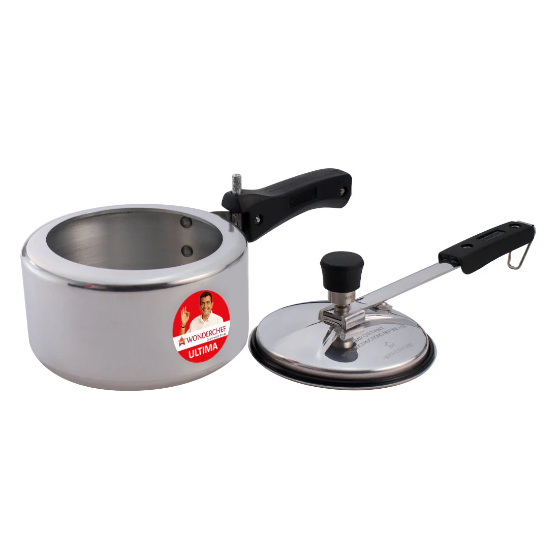 Ultima Induction Base 2L Aluminium Pressure Cooker With inner Lid - Image 4