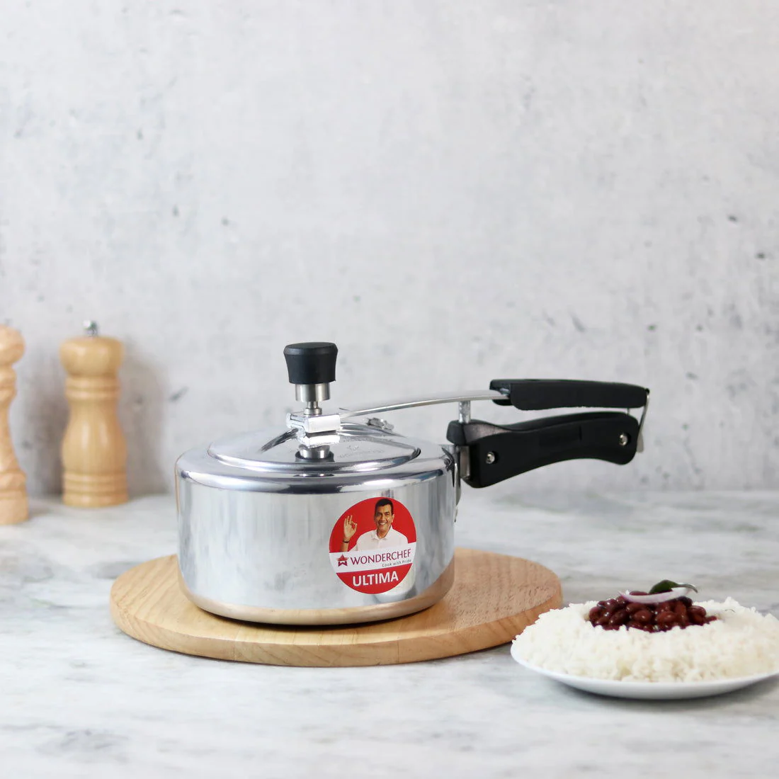 Ultima Induction Base 2L Aluminium Pressure Cooker With inner Lid - Image 9