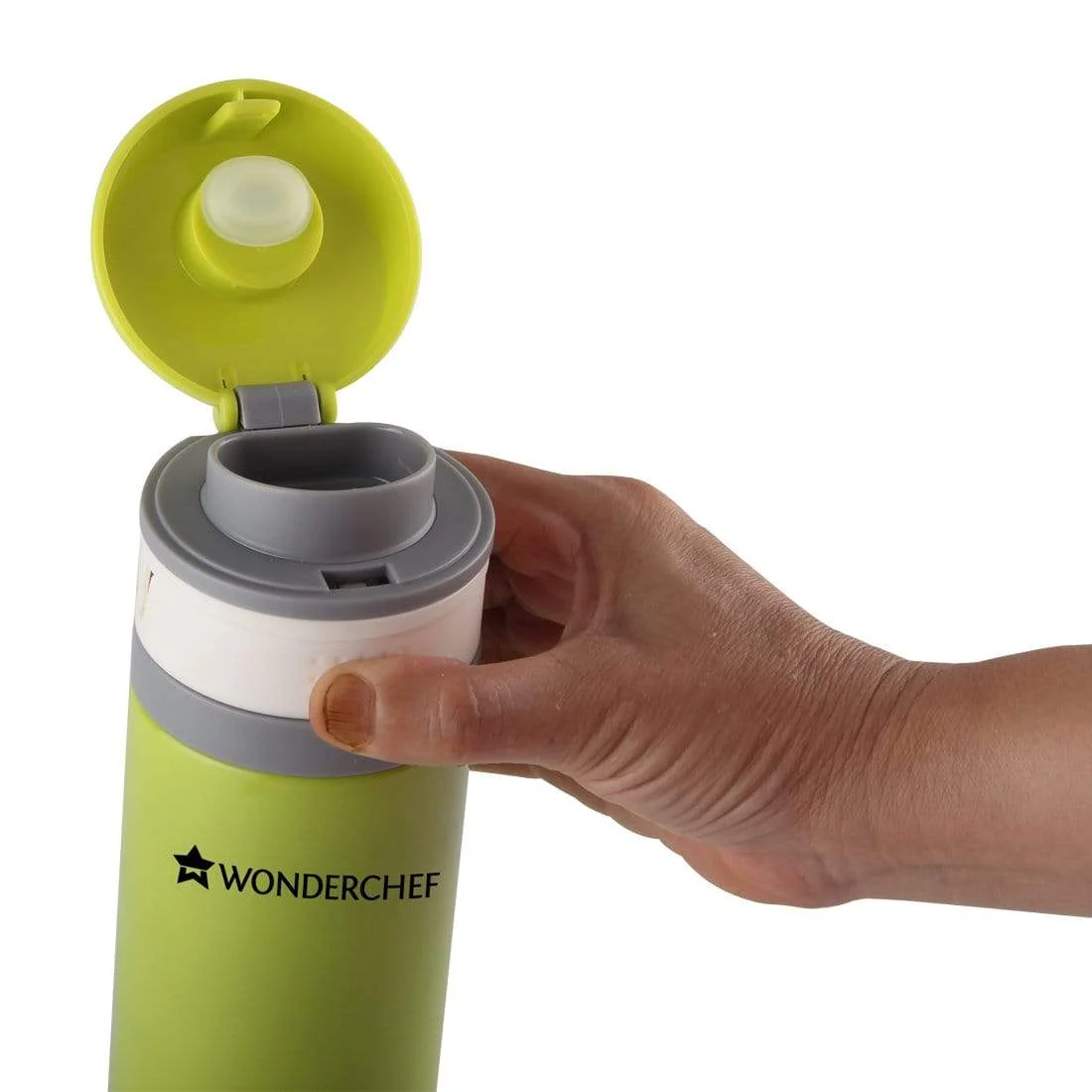 Uni-Bot, 500ml, Apple Green, Double Wall Stainless Steel Vacuum Insulated Hot and Cold Flask, Ultra Light, Spill and Leak Proof, 2 Years Warranty - Image 4