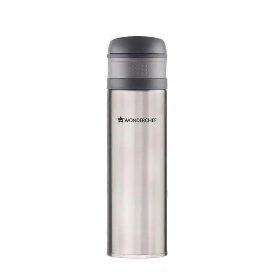 Uni-Bot, 500ml, Silver, Double Wall Stainless Steel Vacuum Insulated Hot and Cold Flask, Ultra Light, Spill and Leak Proof, 2 Years Warranty - Image 2